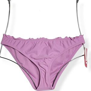 Xhilaration  Cheeky Orchid Lettuce Trim Bikini Medium Junior 4-6